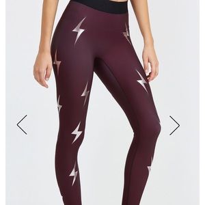 Ultracor x Bandier Ultra Maroon Bolt legging XS